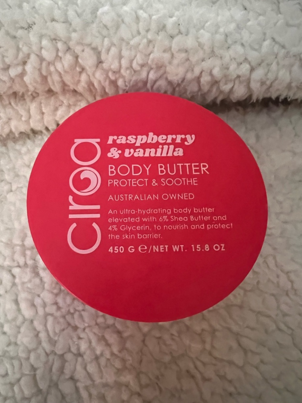 Ciroa Raspberry & Vanilla Body Butter — Red